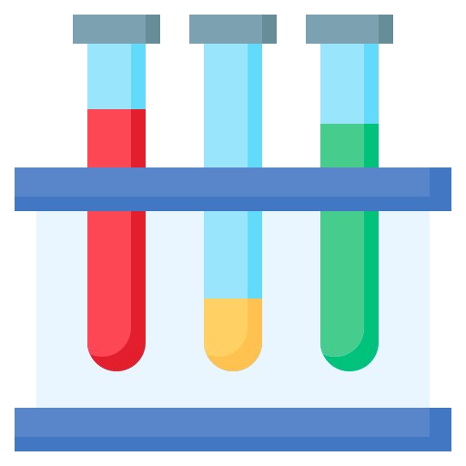 Test tubes Surang Flat icon