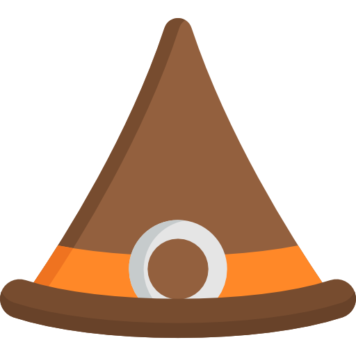 sombrero de bruja icono gratis