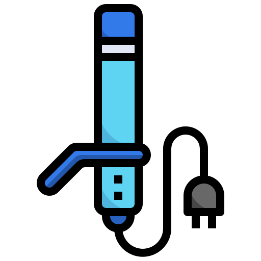 Curling iron free icon Curling iron free icon