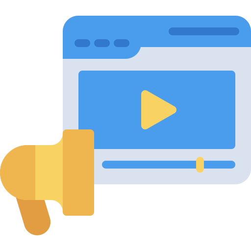 vídeo marketing icono gratis