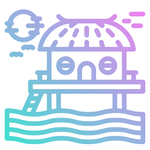 bungalow icono gratis