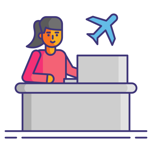 Travel agent - free icon