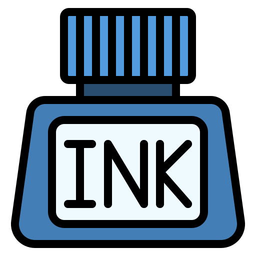 Ink bottle Generic Outline Color icon