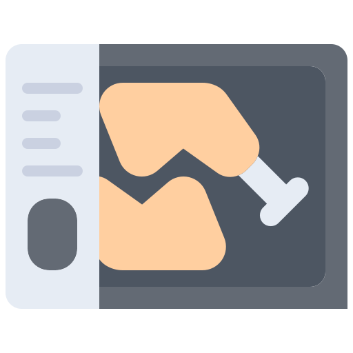 pierna de pollo icono gratis