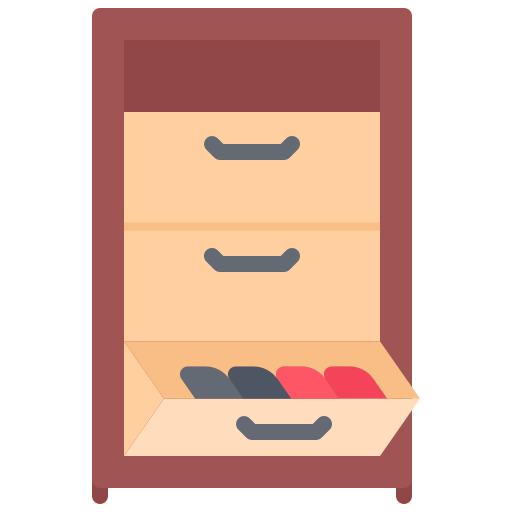 Cabinet Coloring Flat icon