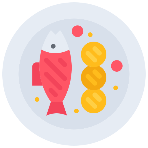 Fish Coloring Flat icon