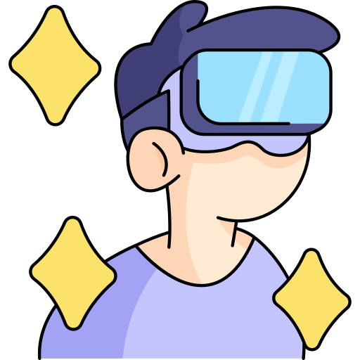 Virtual glasses free icon