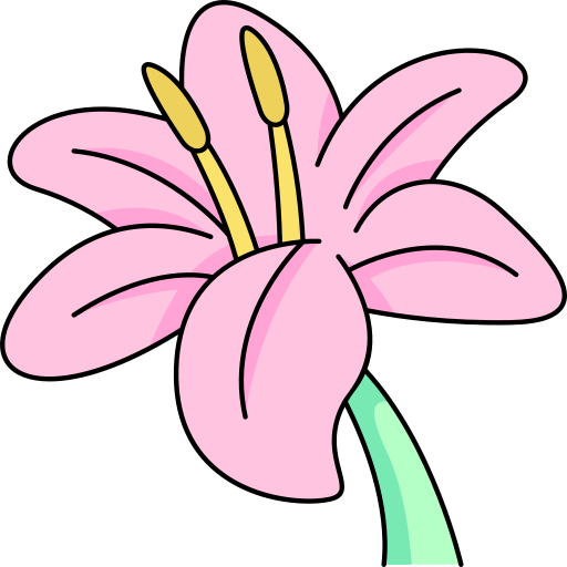 Lily Generic Thin Outline Color icon