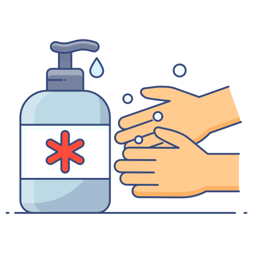 Sanitizer Generic Thin Outline Color icon