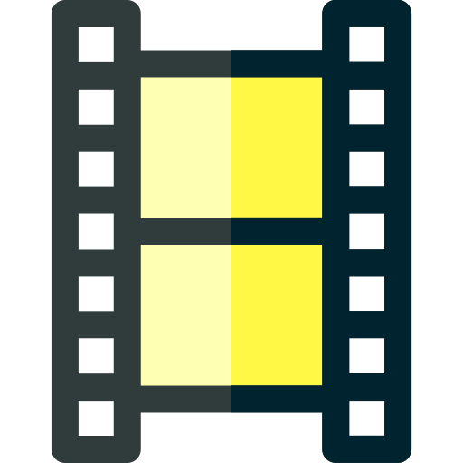 Film Basic Rounded Flat icon