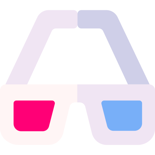gafas 3d icono gratis