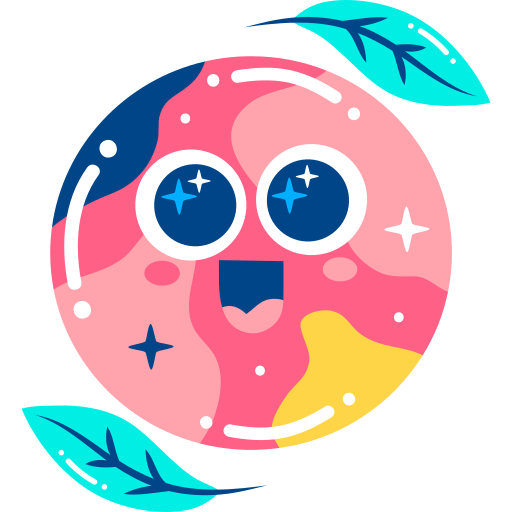 Green planet free sticker