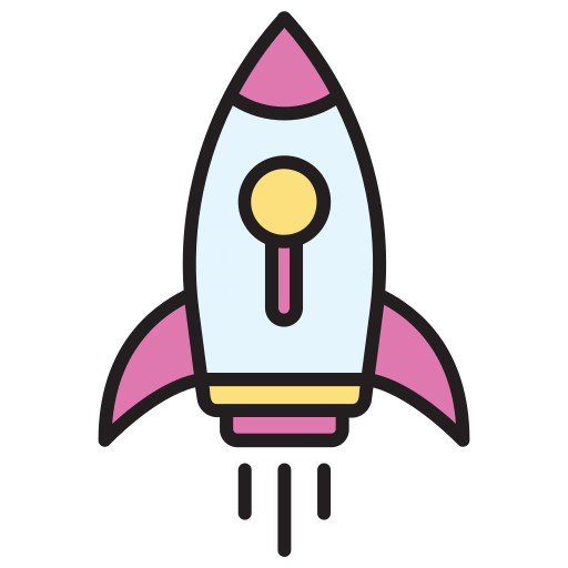 Rocket Generic Outline Color icon