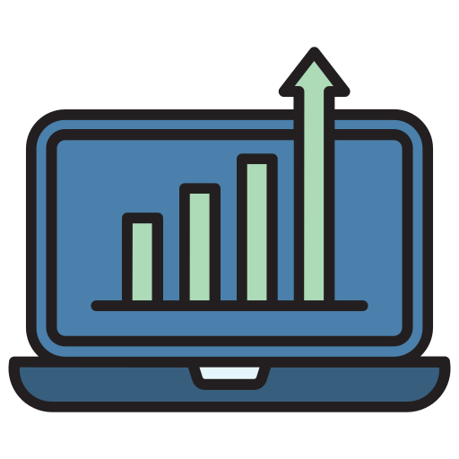 gráfico de crecimiento icono gratis