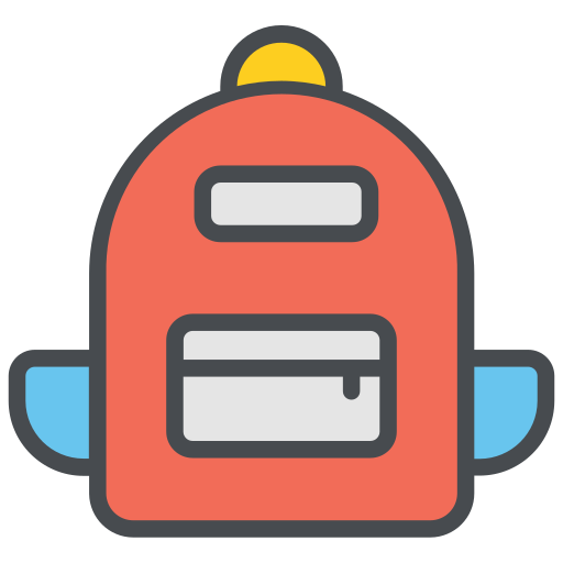 학교 가방 무료 아이콘
