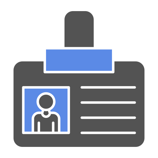 tarjeta de identificación icono gratis