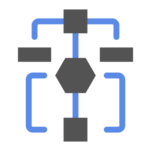 diagrama de flujo icono gratis