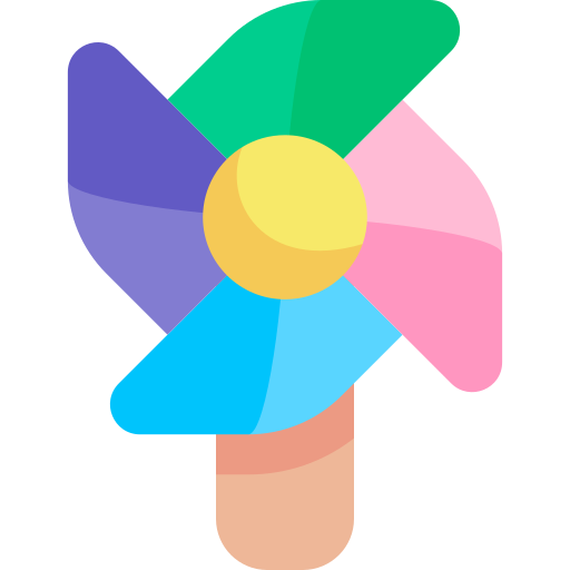 Pinwheel Kawaii Flat icon