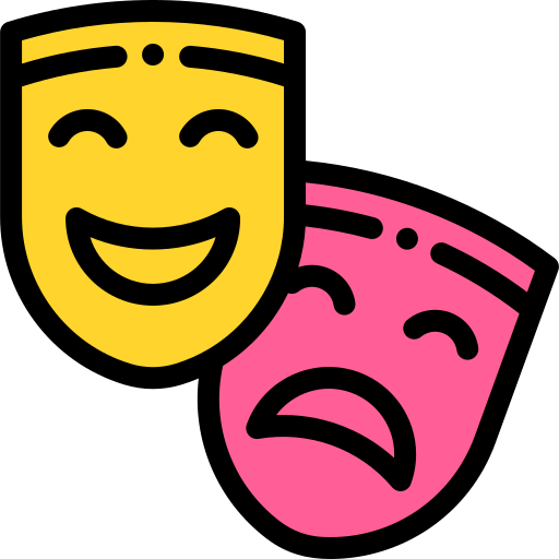 Barry conductor colorante Máscaras de teatro - Iconos gratis de educación