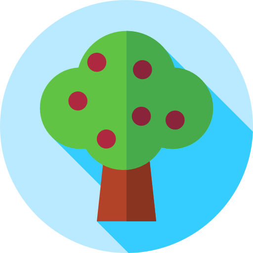 Árbol de frutas icono gratis