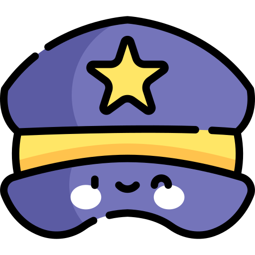 casquette de police Icône gratuit casquette de police Icône gratuit