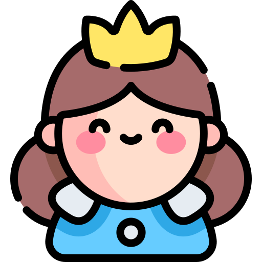 Queen Kawaii Lineal color icon