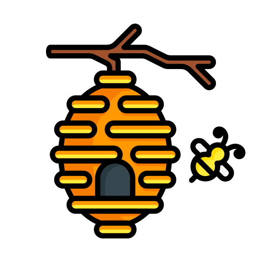 Bee hive free icon Bee hive free icon