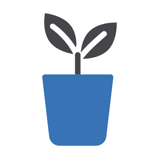 Plant pot Generic Blue icon