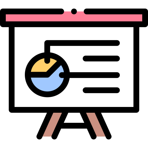 Graph Detailed Rounded Lineal color icon