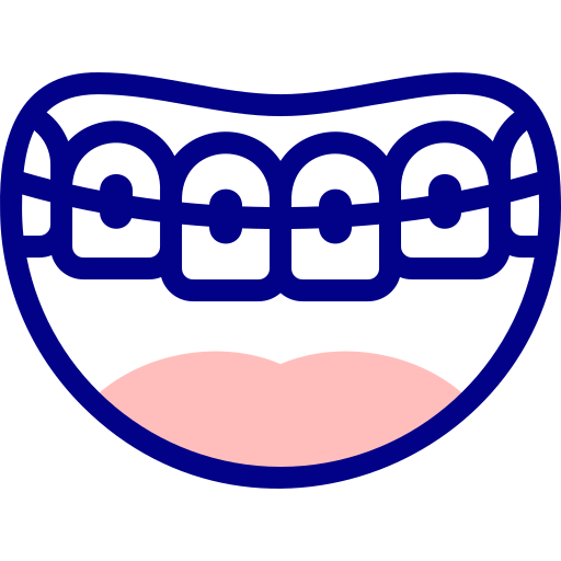 Braces Detailed Mixed Lineal color icon