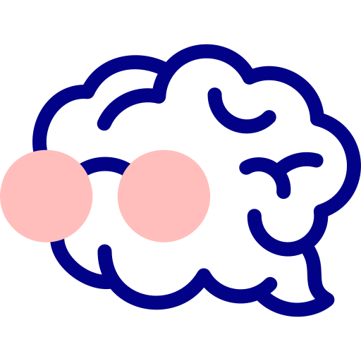 Brain Detailed Mixed Lineal color icon