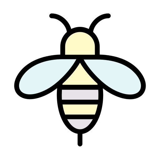 Bee Generic Outline Color icon