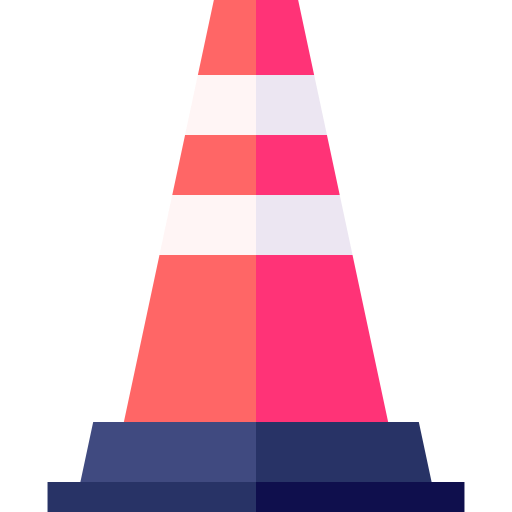 Cone Basic Straight Flat icon