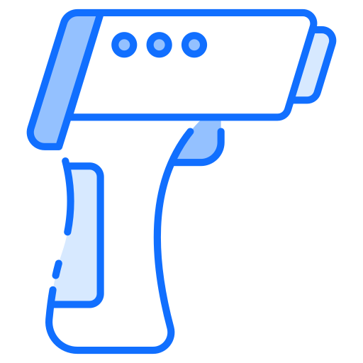 pistola de termómetro icono gratis