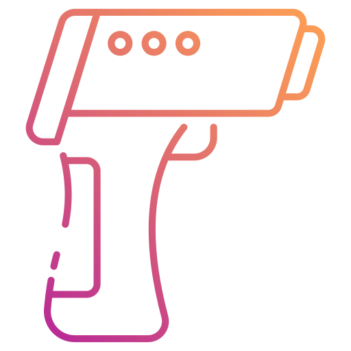 pistola de termómetro icono gratis