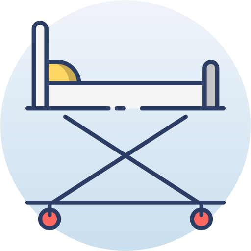cama de hospital icono gratis