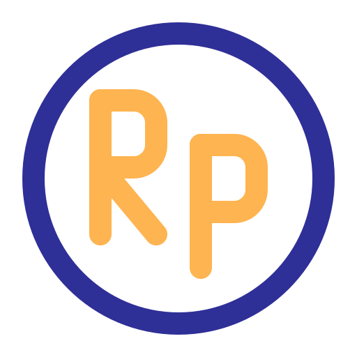 rupia indonesia icono gratis