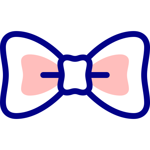 Bow tie Detailed Mixed Lineal color icon