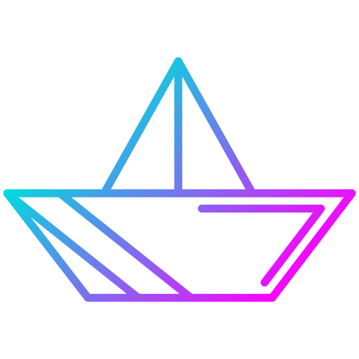 barco de papel icono gratis