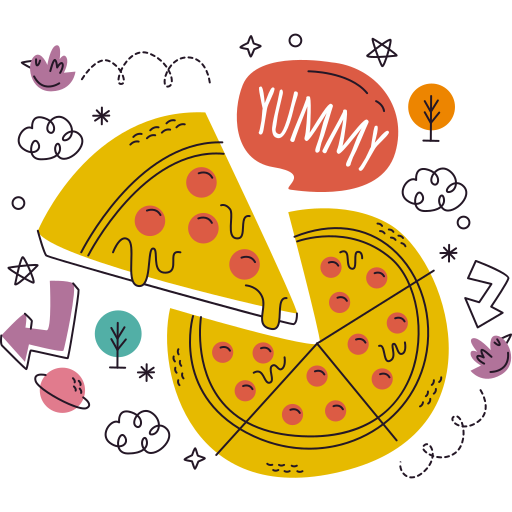 pizza gratis sticker