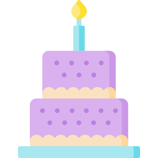 pastel de cumpleaños icono gratis