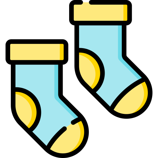 Baby socks Special Lineal color icon