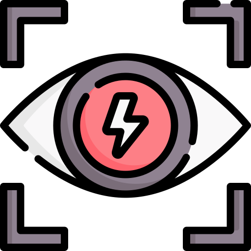 les yeux rouges Icône gratuit