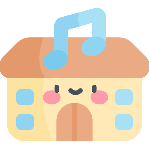 tienda de música icono gratis