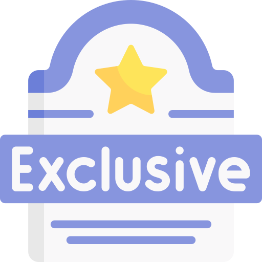 exclusif Icône gratuit exclusif Icône gratuit