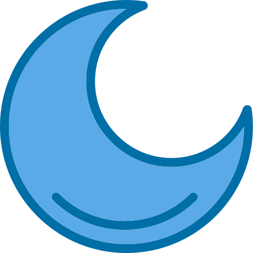 Moon Generic Blue icon