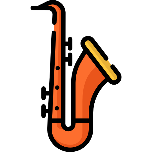 saxofón icono gratis