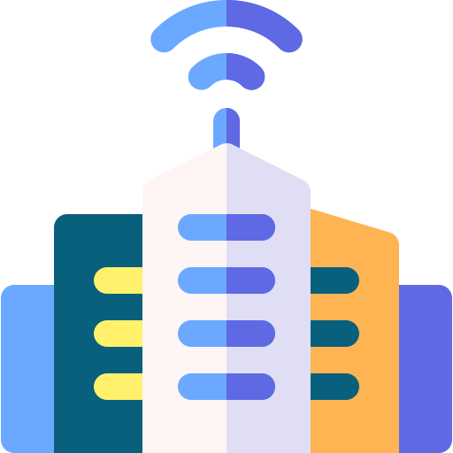 ciudad inteligente icono gratis