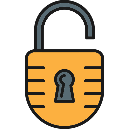 Padlock Generic Outline Color icon