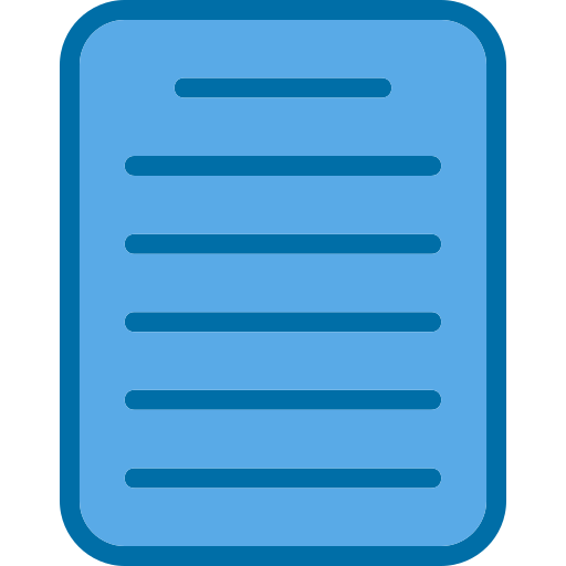 File Generic Blue icon